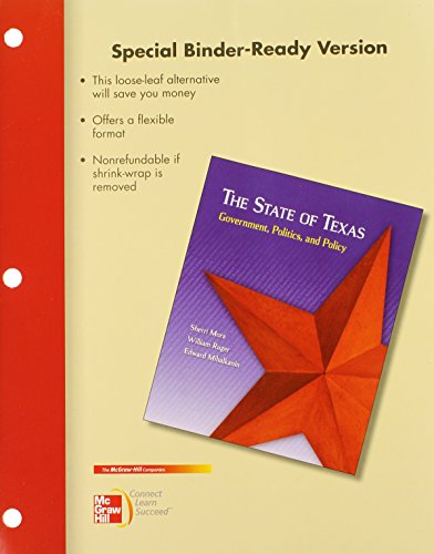 Imagen de archivo de Looseleaf for The State of Texas with Connect Plus a la venta por Iridium_Books