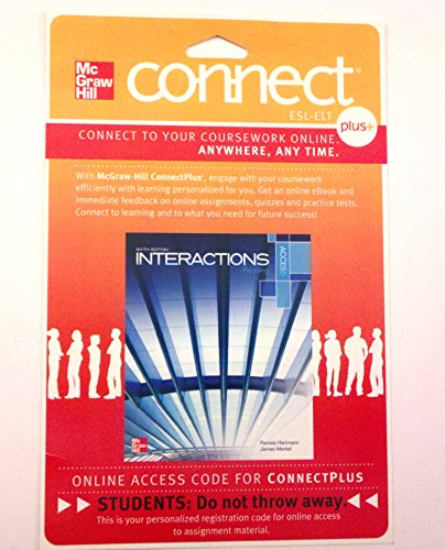 Imagen de archivo de Interactions Access Reading Student Registration Code for Connect Esl Stand Alone a la venta por GreatBookPrices