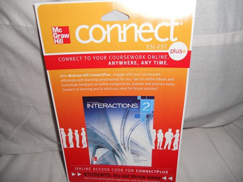 Stock image for Interactions Level 2 Reading Student Registration Code for Connect Esl (Stand Alone) for sale by Revaluation Books