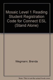 Stock image for Mosaic Level 1 Reading Student Registration Code for Connect ESL (Stand Alone) for sale by Textbooks_Source