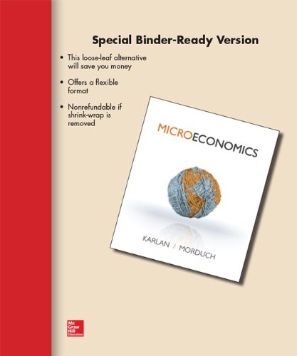 Imagen de archivo de Loose Leaf for Microeconomics a la venta por HPB-Red