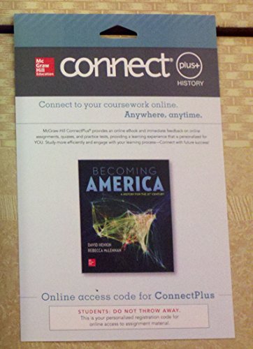 Imagen de archivo de Connect 1-Semester Access Card for Becoming America a la venta por HPB-Red