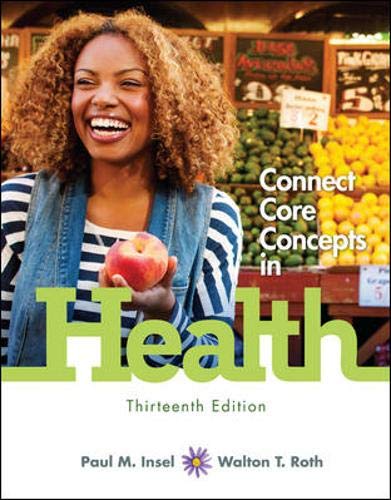 Looseleaf for Core Concepts in Health, Brief with Connect Access Card (9780077805081) by Insel, Paul; Roth, Walton