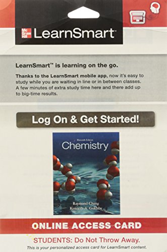 LearnSmart Access Card for Chemistry (9780077806477) by [???]