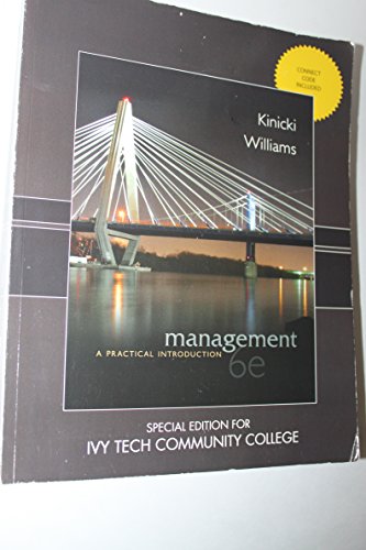 Stock image for Management: A Practical Introduction 6th Edition(Ivy Tech Special Edition) for sale by HPB-Red