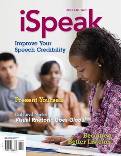 iSpeak with Connect Plus Access Card (9780077819989) by Nelson, Paul; Pearson, Judy; Titsworth, Scott