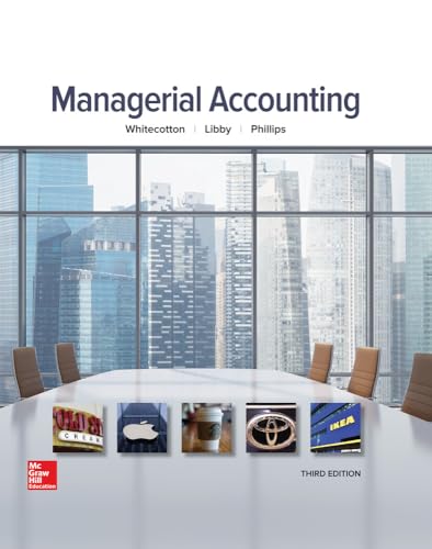 Beispielbild fr Managerial Accounting zum Verkauf von Better World Books