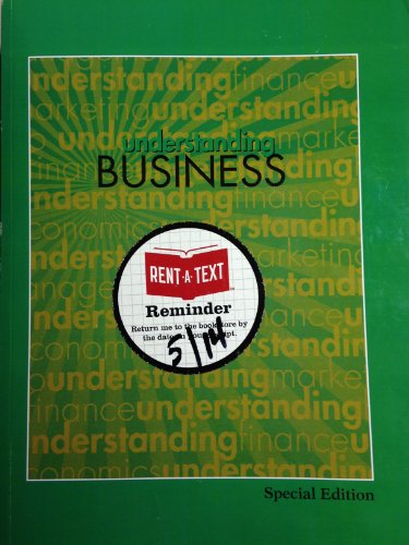 Beispielbild fr Understanding Business : Special Edition for Bergen Community College zum Verkauf von Better World Books