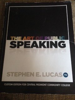 Stock image for The Art of Public Speaking Custom (Revised) by CPCC/MGH (2013-05-03) for sale by Red's Corner LLC