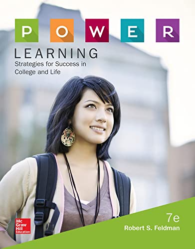 Imagen de archivo de P.O.W.E.R. Learning: Strategies for Success in College and Life a la venta por HPB-Red