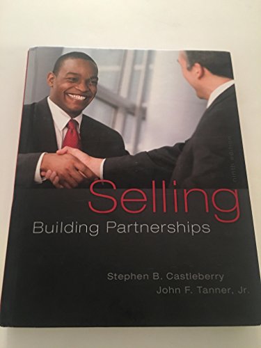 Beispielbild fr Selling: Building Partnerships zum Verkauf von HPB-Red