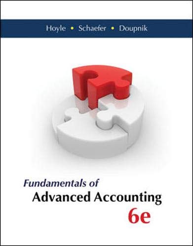 Imagen de archivo de Fundamentals of Advanced Accounting a la venta por Better World Books