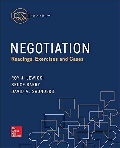 9780077862428: Negotiation: Readings, Exercises, and Cases