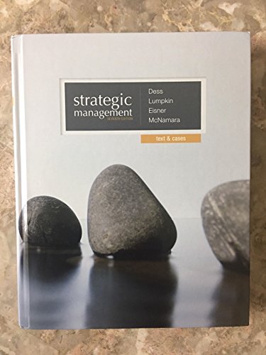 Imagen de archivo de Strategic Management: Text and Cases a la venta por SecondSale