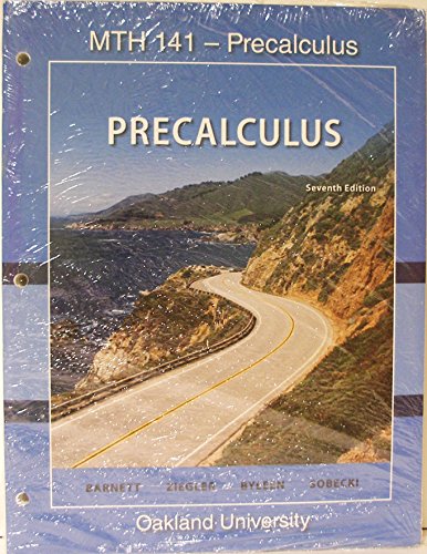 MTH141 Precalculus Workshop Manual (9780077887568) by Unknown Author