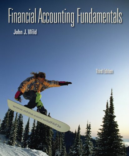 Financial Accounting Fundamentals with Connect Plus (9780077901677) by Wild, John