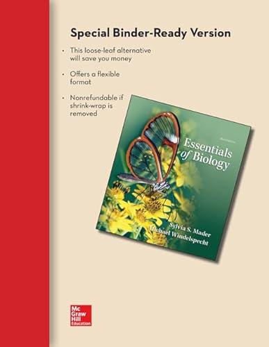 9780077908461: COMBO: Loose Leaf Essentials of Biology w/ Connect Plus Access Card