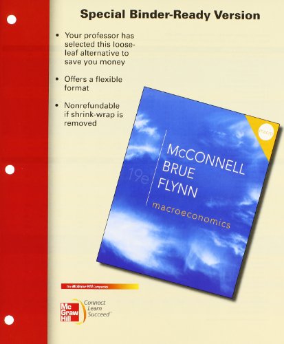 Macroeconomics + Connect Plus (9780077911959) by McConnell, Campbell; Brue, Stanley; Flynn, Sean