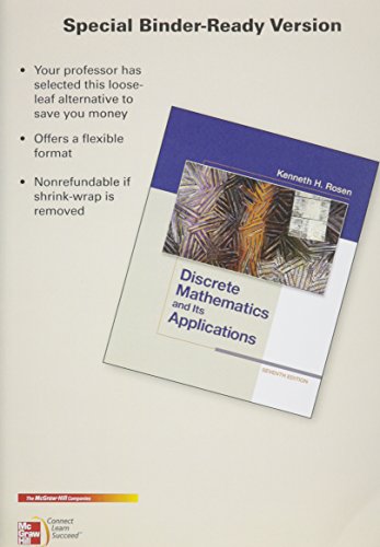 9780077916091: Discrete Mathematics and Its Applications + Connectplus Access Card