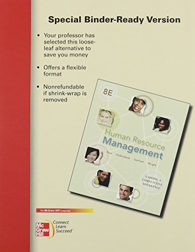 Stock image for Loose Leaf Human Resource Management with Connect Plus for sale by PAPER CAVALIER UK