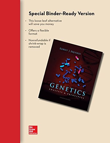 COMBO: Loose Leaf Genetics w/ Connect Access Card (9780077967581) by Brooker, Robert