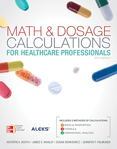 9780077969592: Math and Dosage Calculations for Health Care Professionals + Connect Plus