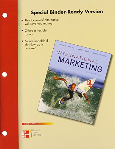Loose-Leaf International Marketing with Connect Access Card (9780077976934) by Cateora, Philip; Graham, John; Gilly, Mary