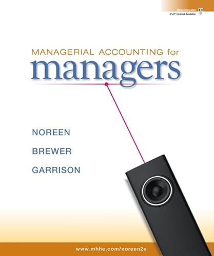 Beispielbild fr Managerial Accounting for Managers zum Verkauf von Iridium_Books