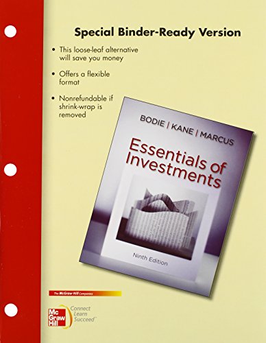 Imagen de archivo de Loose Leaf Essentials of Investments with Connect Access Card a la venta por Iridium_Books
