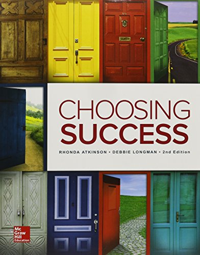 Imagen de archivo de Choosing Success a la venta por Better World Books