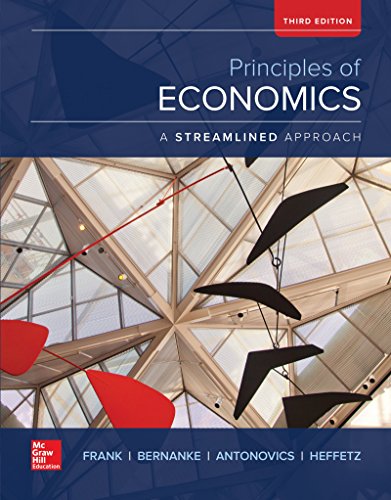 Imagen de archivo de Principles of Economics, A Streamlined Approach a la venta por Zoom Books Company