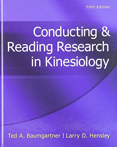 Beispielbild fr Conducting & Reading Research in Kinesiology zum Verkauf von Wonder Book