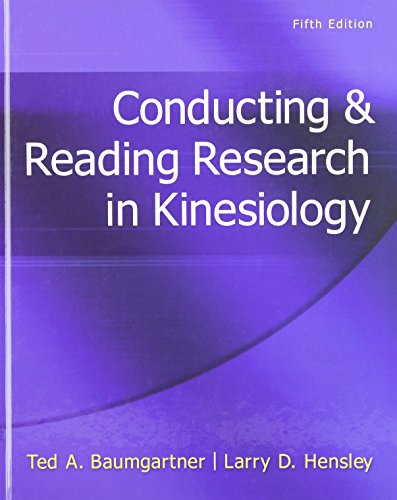 Stock image for Conducting & Reading Research in Kinesiology for sale by BooksRun