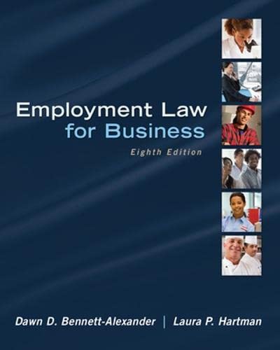 9780078023798: Employment Law for Business (IRWIN BUSINESS LAW)