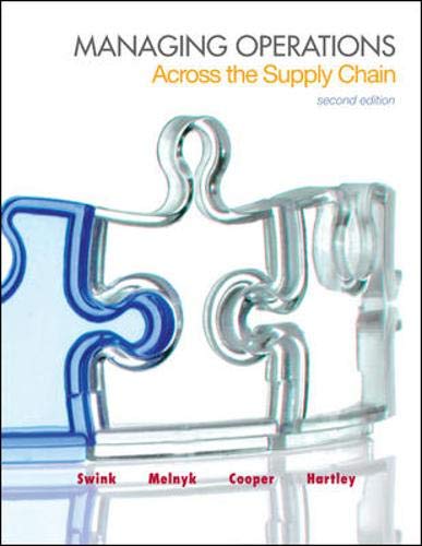 Imagen de archivo de Managing Operations Across the Supply Chain (The Mcgraw-hill/Irwin Series in Operations and Decision Sciences) a la venta por BooksRun