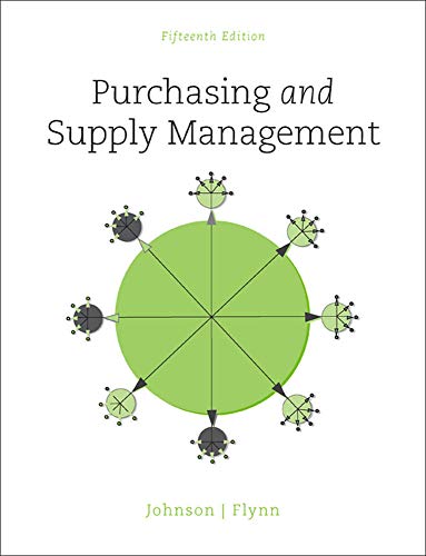Imagen de archivo de Purchasing and Supply Management a la venta por Better World Books