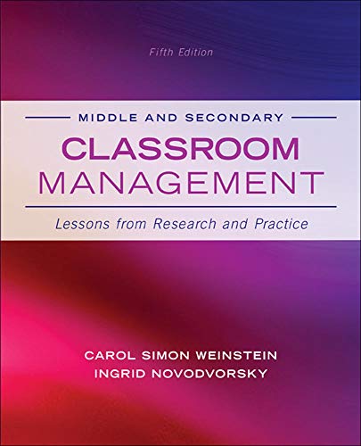 Beispielbild fr Middle and Secondary Classroom Management: Lessons from Research and Practice (B&B Education) zum Verkauf von SecondSale