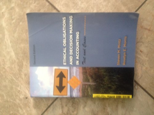 Imagen de archivo de Ethical Obligations and Decision-Making in Accounting: Text and Cases a la venta por Your Online Bookstore