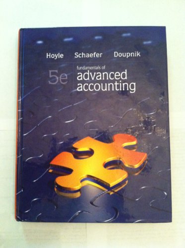 Stock image for Fundamentals of Advanced Accounting for sale by ThriftBooks-Dallas