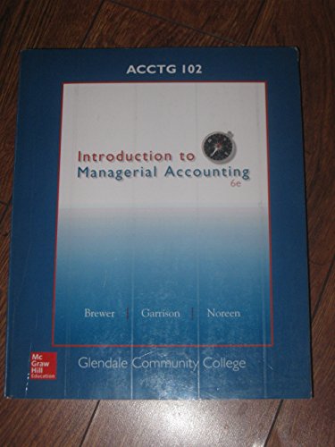 9780078025419: Introduction to Managerial Accounting