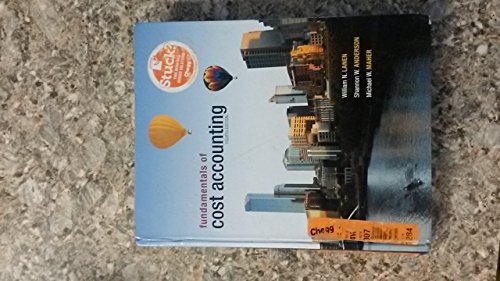 Stock image for Fundamentals of Cost Accounting, 4th Edition for sale by Bookmonger.Ltd
