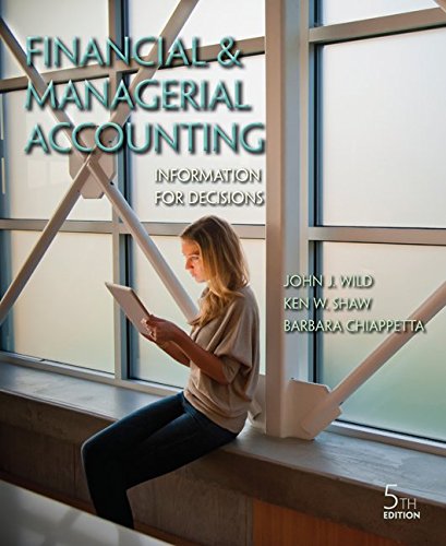 Beispielbild fr Financial and Managerial Accounting : Information for Decisions zum Verkauf von Better World Books