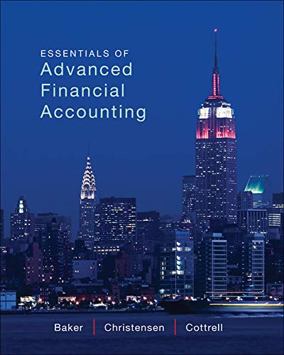 Beispielbild fr Essentials of Advanced Financial Accounting zum Verkauf von Better World Books