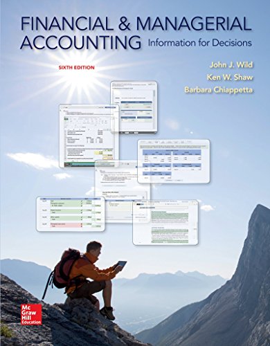 Beispielbild fr Financial and Managerial Accounting : Information for Decisions zum Verkauf von Better World Books: West