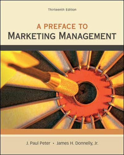 9780078028847: A Preface to Marketing Management
