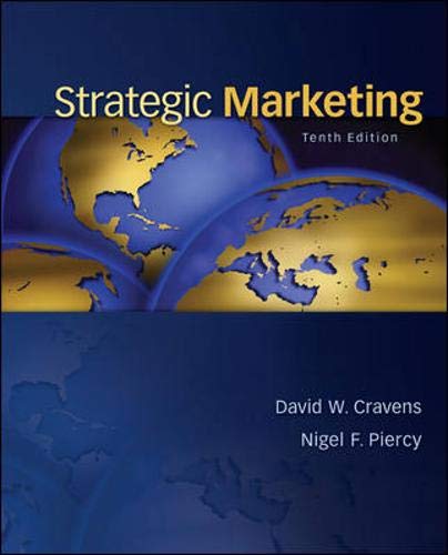Beispielbild fr Strategic Marketing zum Verkauf von Better World Books
