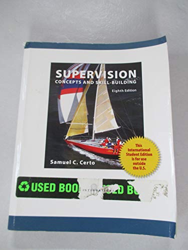 Imagen de archivo de Supervision: Concepts and Skill-Building a la venta por SecondSale