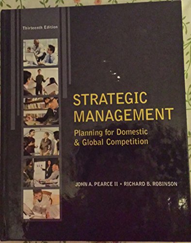 Imagen de archivo de Strategic Management a la venta por Irish Booksellers