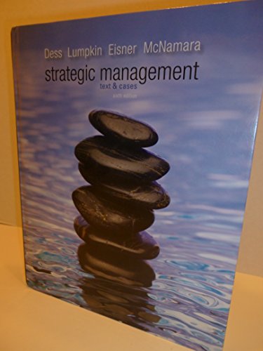 Beispielbild fr Strategic Management : Text and Cases zum Verkauf von Better World Books: West