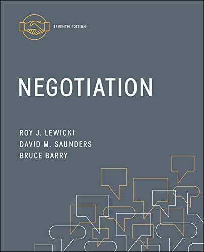 Beispielbild fr Negotiation (IRWIN MANAGEMENT) zum Verkauf von StainesBook